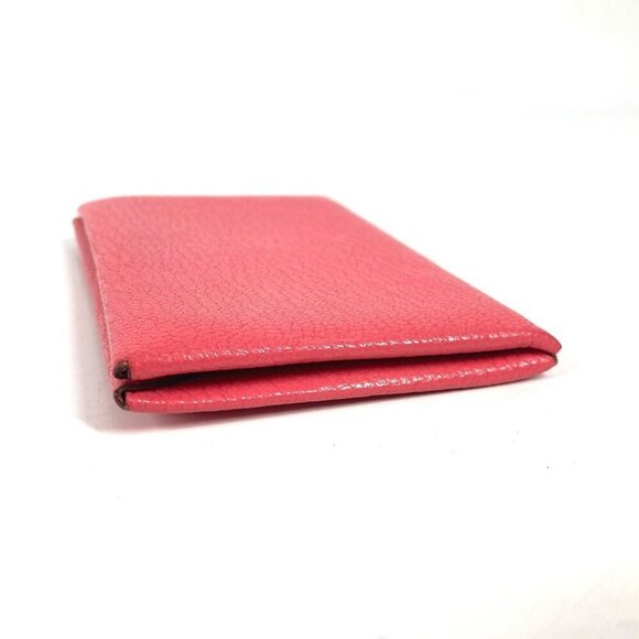 HERMES Calvi Pass Case Card Case Card Case Chevre pink - Picture 10 of 11
